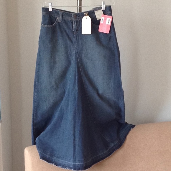 ❤️ Denim Maxi Jean Skirt by Halogen of Nordstrom